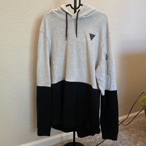 Dual colored Hollister hooded sweatshirt size L